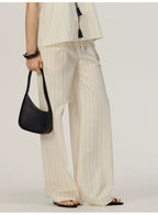 Striped Loose Trousers