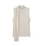 Streamer Collar Knitted Vest Top
