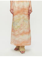 Print Tie Midi Dress