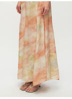 One Shoulder Print A Line Maxi Dress
