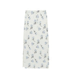 Rose printing Straight Skirt