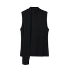 Streamer Collar Knitted Vest Top