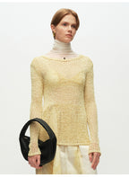 Solid Knitted Pullover Sweater