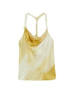 Yellow Printed Halter Top