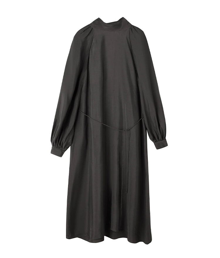 Dark Brown Turtleneck Loose Dress