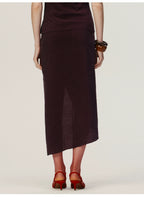 Purple Knot Long Skirt