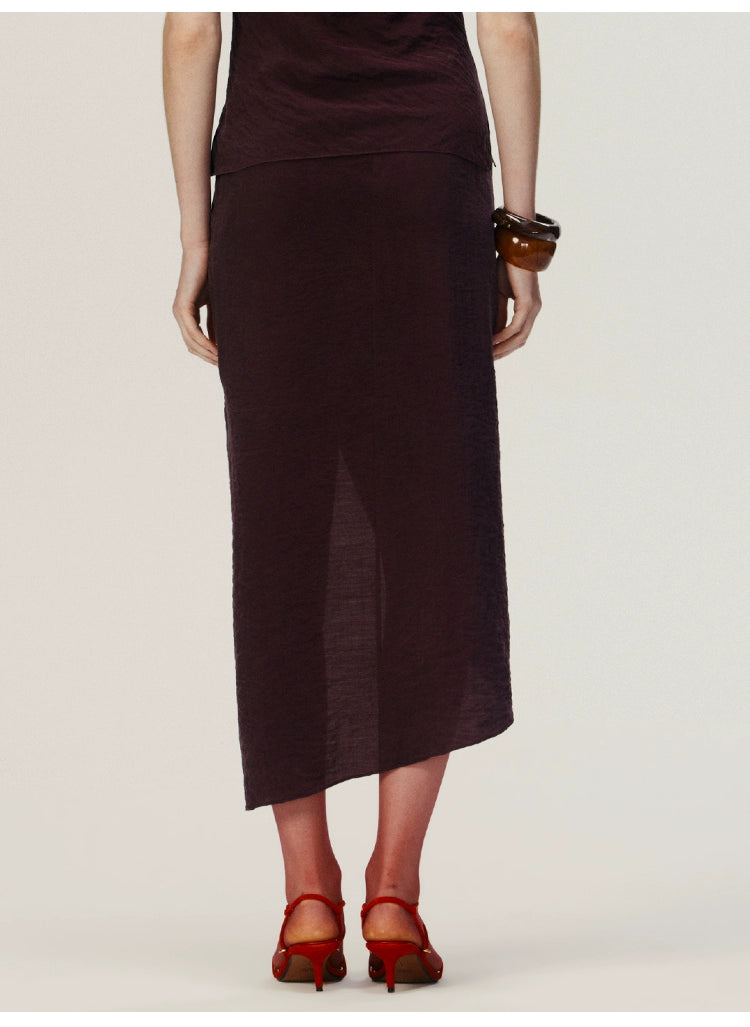 Purple Knot Long Skirt