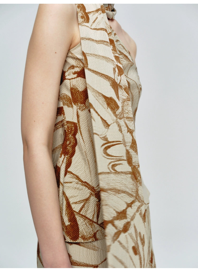 Butterfly Print Tube Top