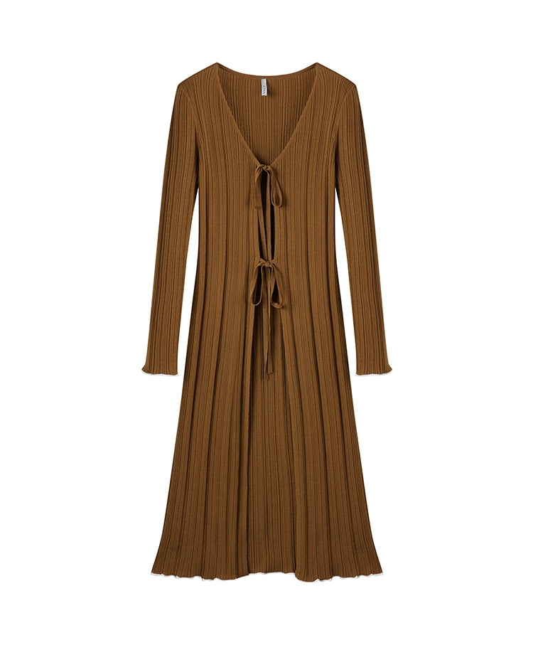 Rib Long Sleeve Cardigan Sweater