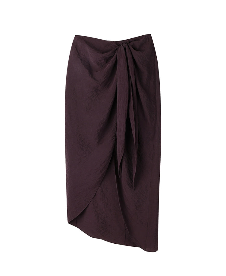 Purple Knot Long Skirt