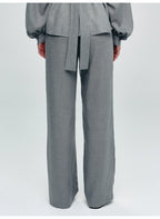 Gray Elastic Loose Trousers