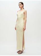 Champagne Jacquard Suspender Dress