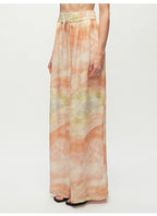Print Casual Wide-leg Pants