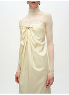 Yellow Tie Knot Suspender Dress
