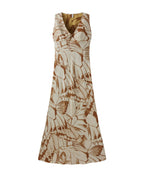 Sleeveless Butterfly Print Dress