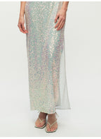 Sequins Halter Open Back Party Dress