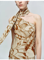 Butterfly Print Tube Top