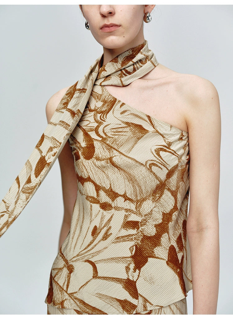 Butterfly Print Tube Top