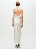 Rose Hollow Out Open Back Dress