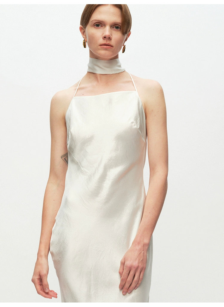 Rose Hollow Out Open Back Dress