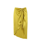 Yellow Knot Long Skirt