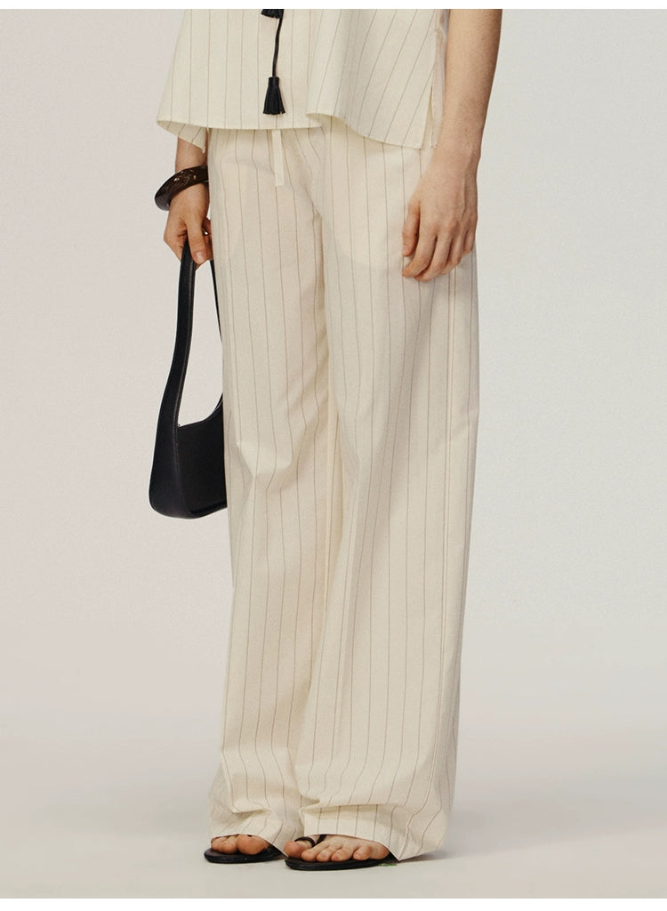Striped Loose Trousers