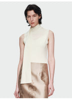 Streamer Collar Knitted Vest Top