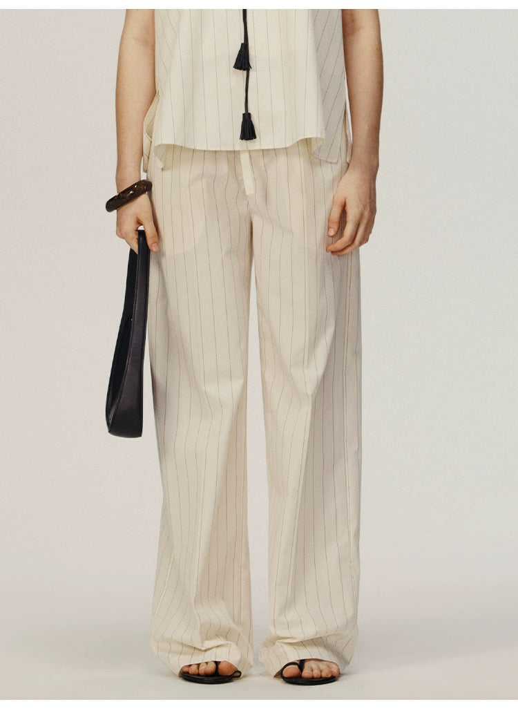 Striped Loose Trousers