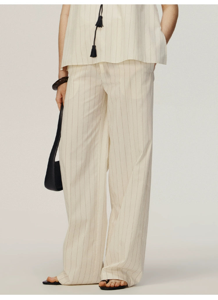 Striped Loose Trousers