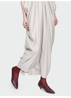 Gray Halter Loose Maxi Dress