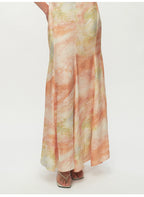 One Shoulder Print A Line Maxi Dress