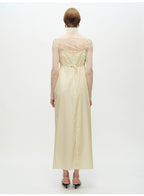 Yellow Tie Knot Suspender Dress