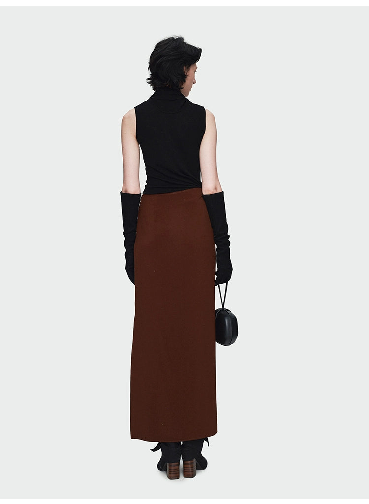 Streamer Collar Knitted Vest Top