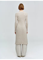 Rib Long Sleeve Cardigan Sweater
