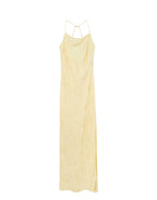 Champagne Jacquard Suspender Dress