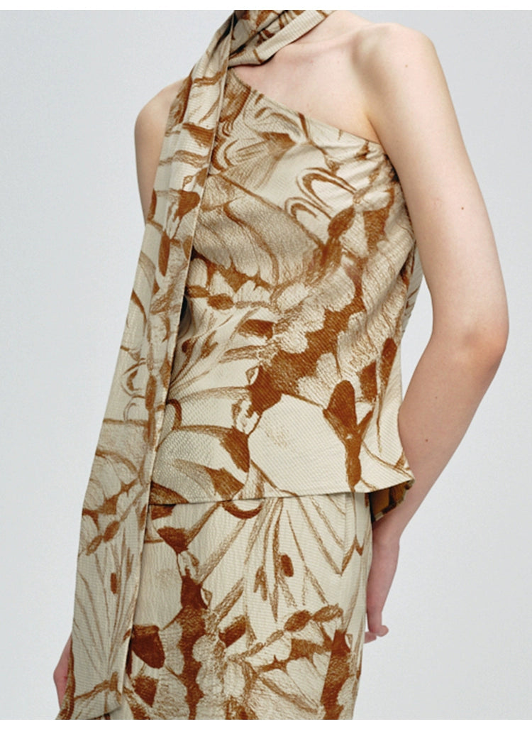 Butterfly Print Tube Top