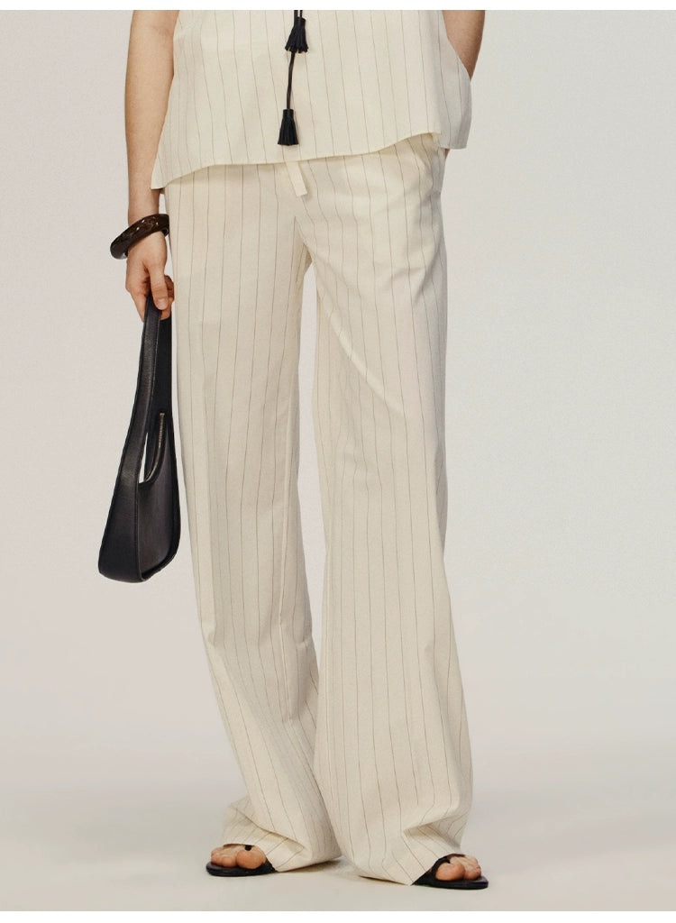 Striped Loose Trousers