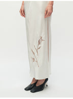 Rose Hollow Out Open Back Dress